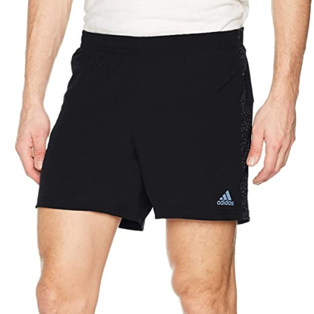 Adidas Men's Supernova Running Shorts, Black with Reflective Detailing XL